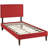 Modway Camille Fabric Platform Bed with Squared Tapered Legs-79311391-79311362