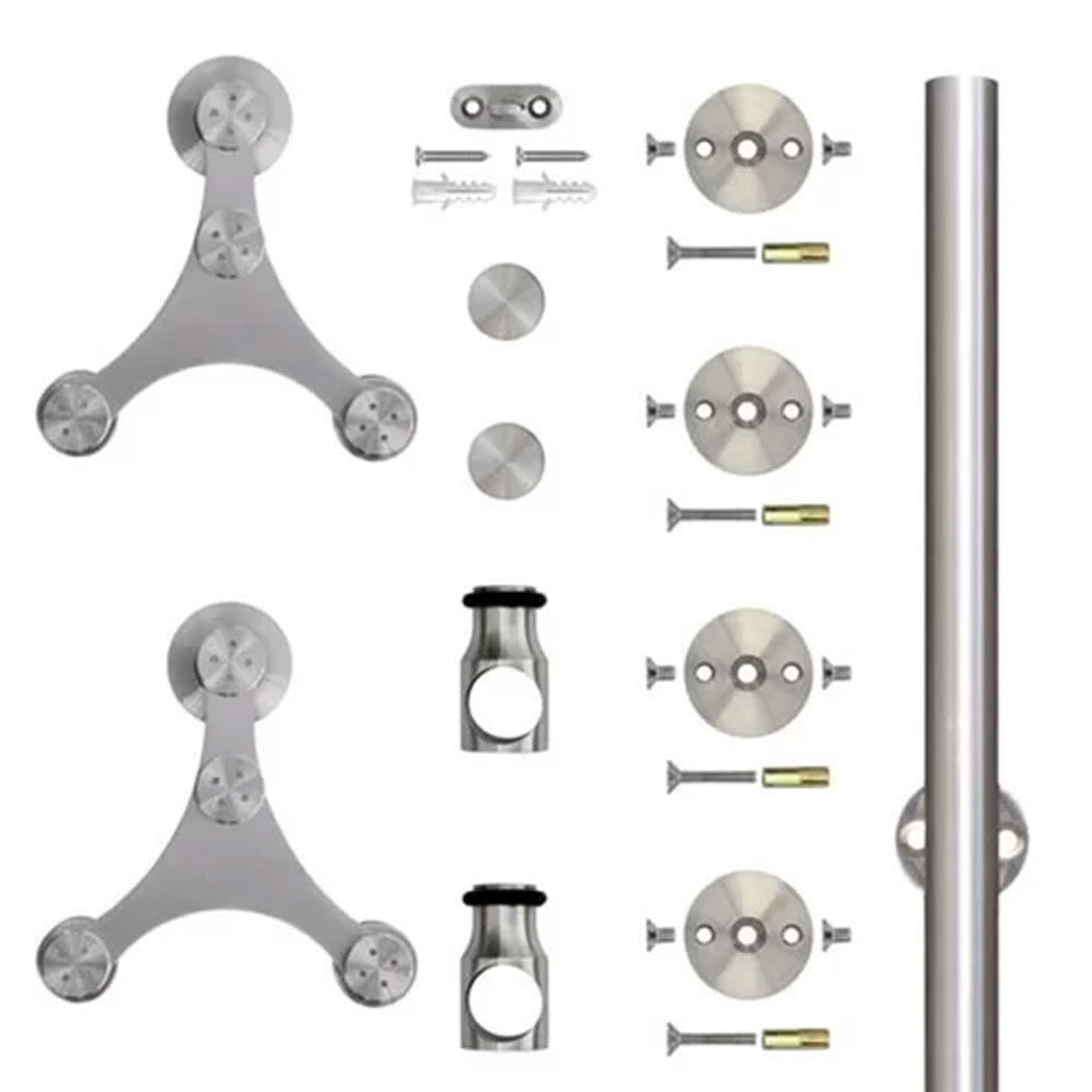 Standard Single Barn Door Hardware Kit (Door Not Included) Quiet Glide Track 