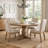Melida Round Solid Wood Dining Table