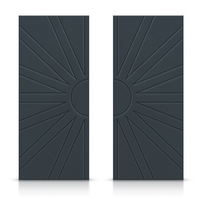 Panelled Manufactured Wood Double Sliding Closet Doors