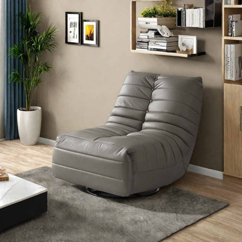 Comfortable rotating recliner chair, Gray