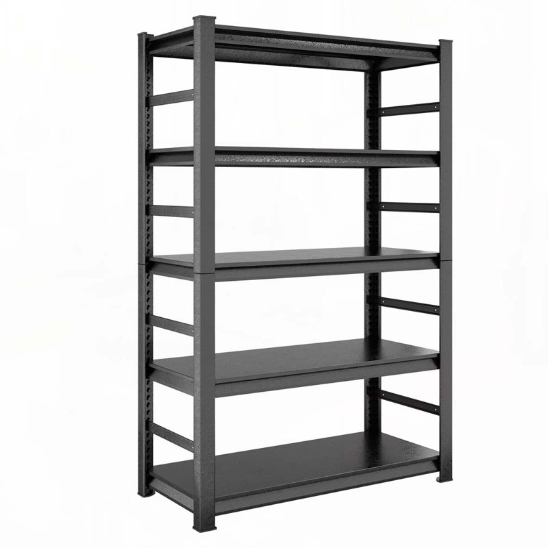 Étagères de rangement Étagère en métal robuste à 5 niveaux Étagères réglables et support de rangement Étagère de garage de cuisine H78 * W47.2 * P18