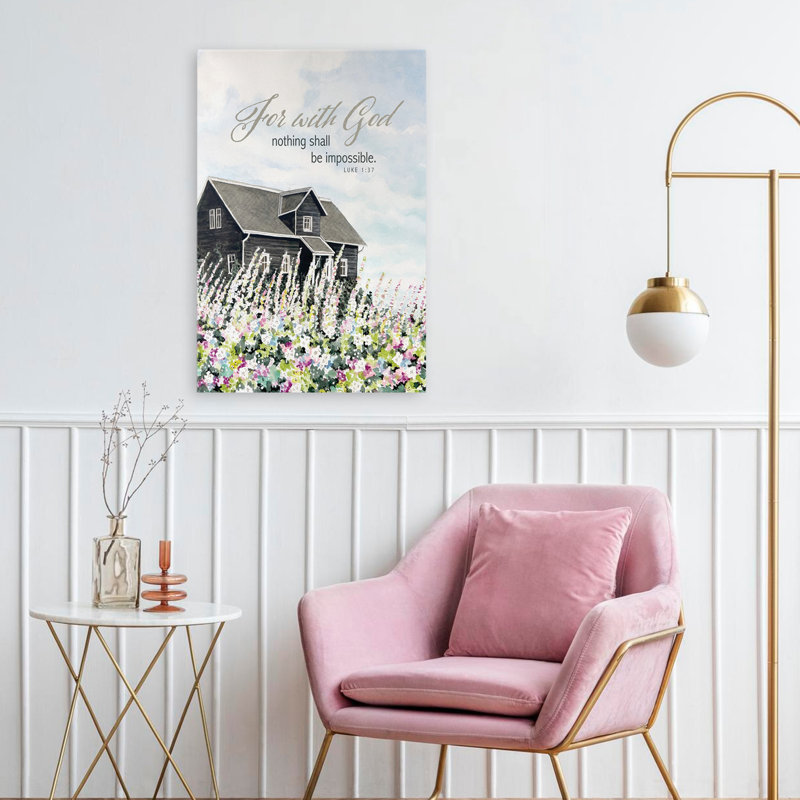 For For God - Modern Farmhouse Black Farmhouse, H 24 po x l 16 po