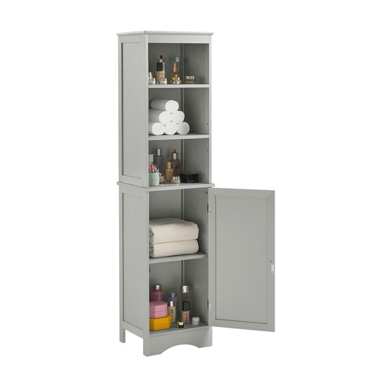 Darby Home Co Tindle Freestanding Linen Cabinet & Reviews