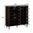 30 Pair Shoe Storage Cabinet, 47.24 Inch 6-Tier Shoe Cabinet with Adjustable Shelves & Sliding Doors, Mid-Century Modern Freestanding Shoe Storage Organizer for Entryway, Hallway, Living Room-101295442-103896334
