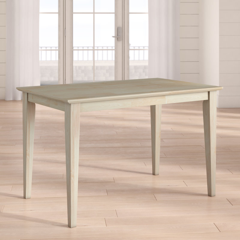 Solid Wood Top Dining Table
