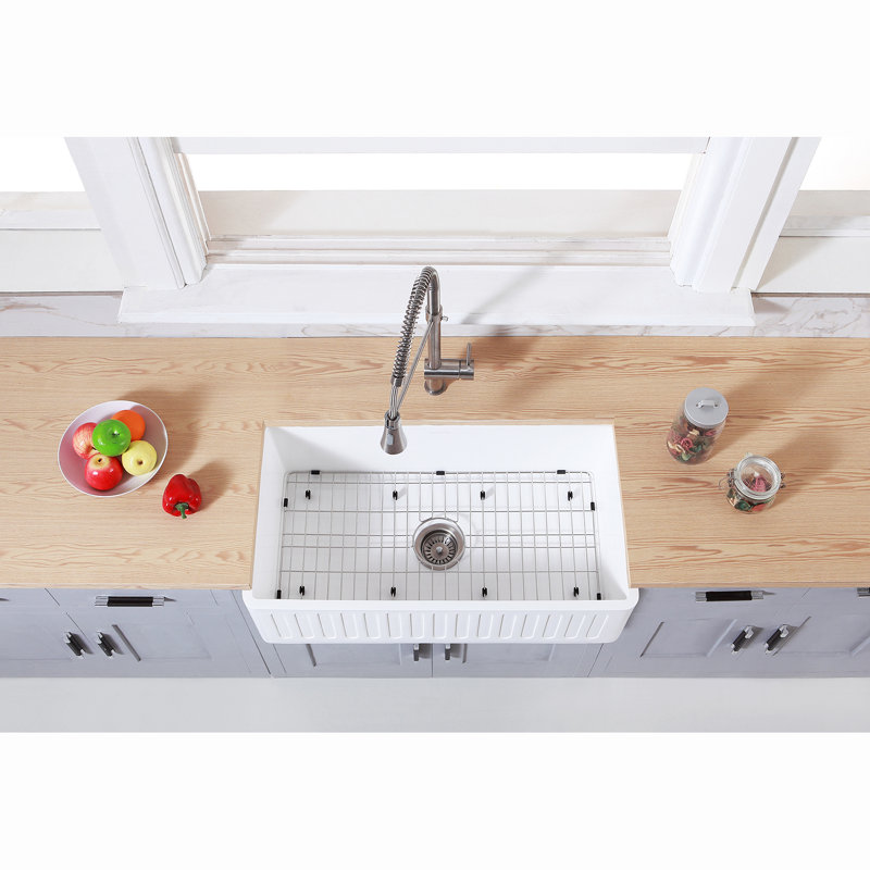 Gourmetier 36" L x 18" W Farmhouse Kitchen Sink