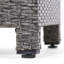 Textured Wicker Patio Accent Table-1673409927