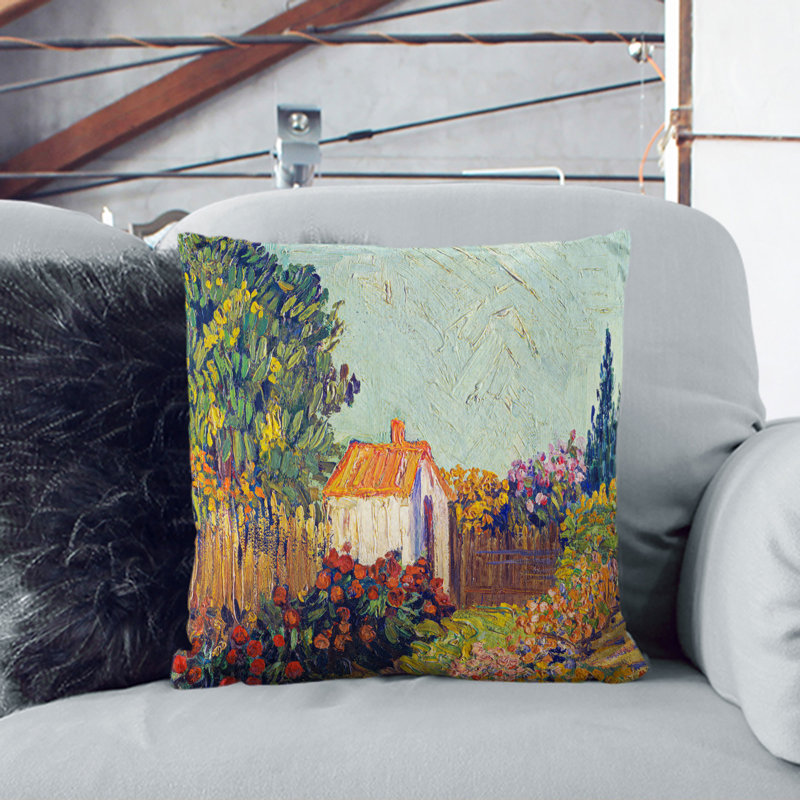 Square Cushion, 40cm H x 40cm W x 15cm D, Black