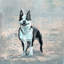 « a dog day out », reproduction sur toile tendue-1819140220