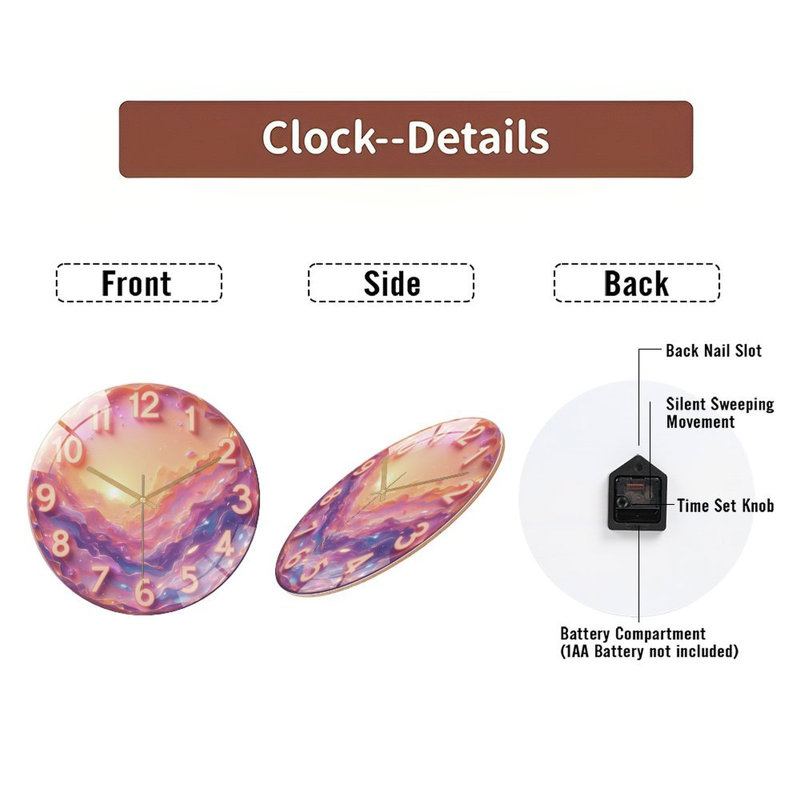 Horloge murale 12 po