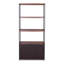 Bibliothèque à 3 tablettes avec portes Claudio