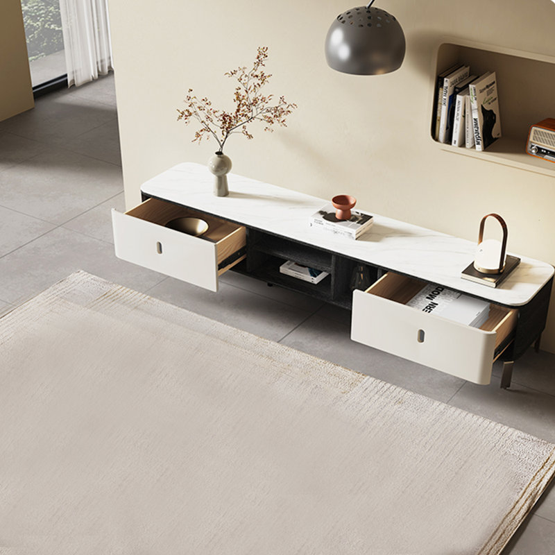 French style solid wood frame TV stand