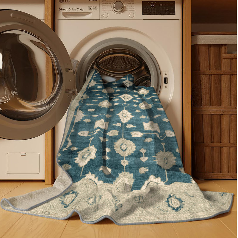 Tapis brun lavable à la machine, Rectangle 2 pi x 5 pi