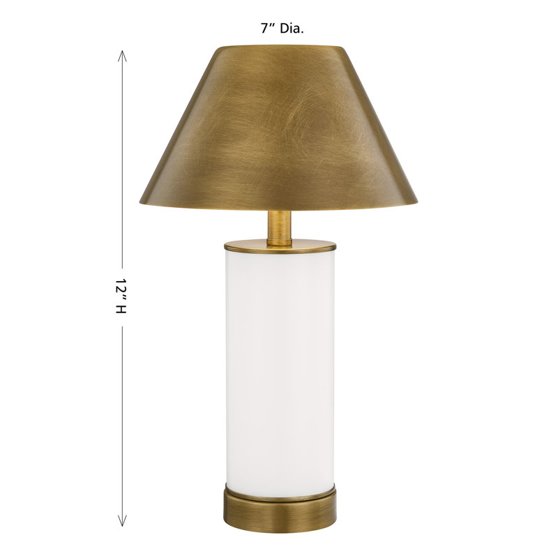 Molly 1-Light Portable Rechargeable LED Table Lamp, White