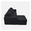 Canapé modulaire convertible convertible en microfibre