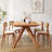 Cherry Wood Color Rectangular Solid Wood Dining Table-1097277565