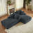 Boneless 78" Oversized Double Chaise Lounges Indoor, Upholstered Boneless Cloud Stupendous Oversized Chaise Lounge Couch Luxury Sofa Bed Deep Seat, Corduroy Lounge Chair,2 Pieces-1150052623
