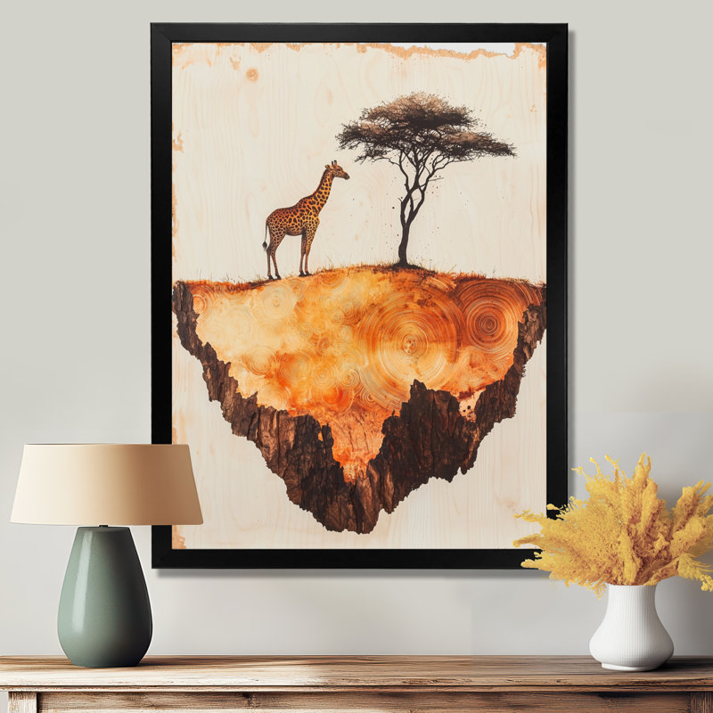 Gentjan - animaux, impressions sur toile, Noir, noir, noir, noir, H 20 po x l 12 po, Framed Print without Mat