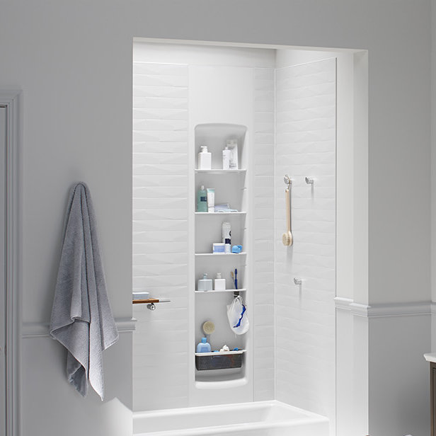 Choreograph 16.81" x 95.31" Bathroom Shelf, Sandbar