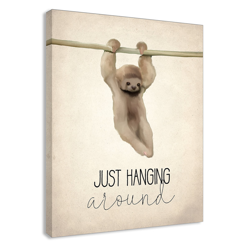 «Just Hanging», art sur toile, H 14 po x l 11 po x P 1,5 po
