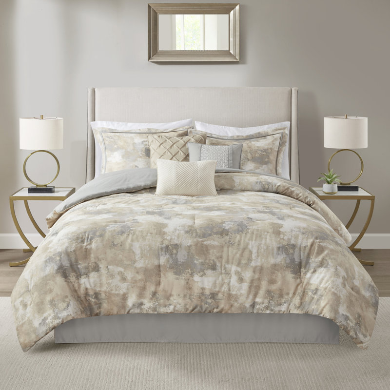 Édredon 7 pièces Modern, Grand édredon et 6 pièces supplémentaires