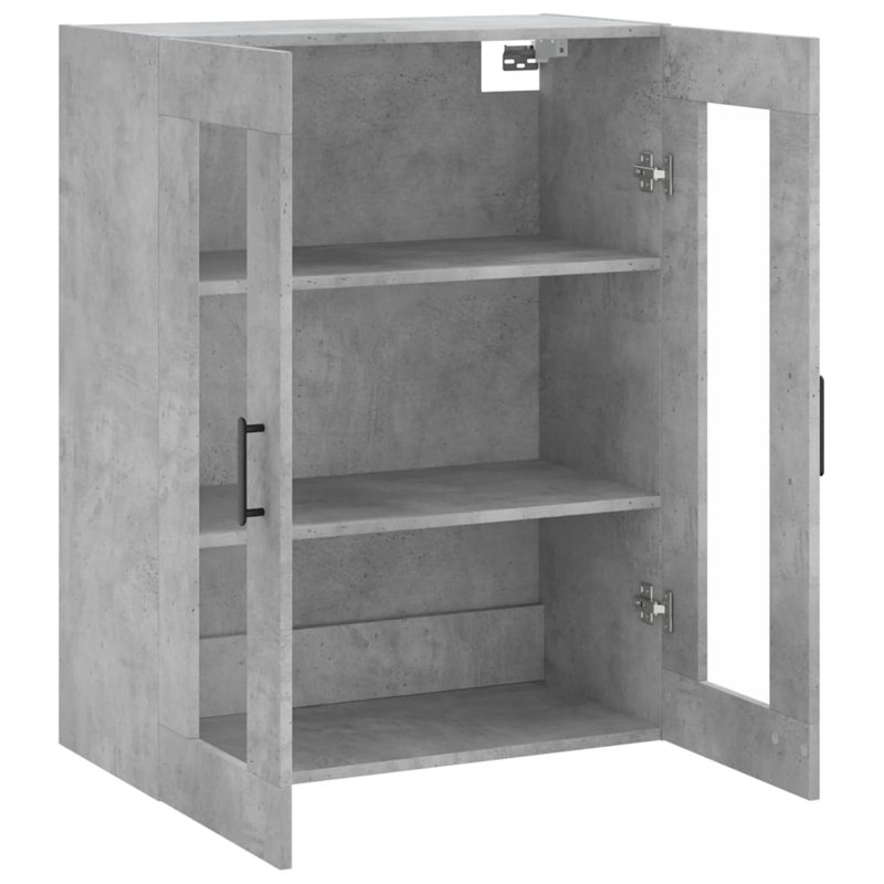 Menca Wall Bathroom Cabinet, Concrete Grey