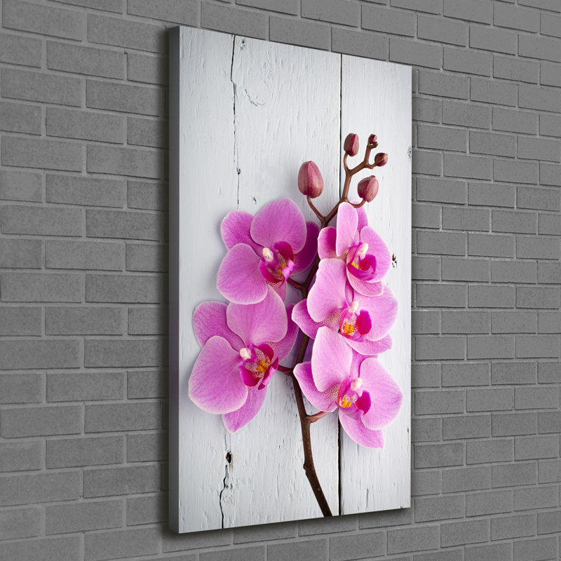 Pink Orchid - Wrapped Canvas Print