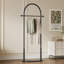 Portant à vêtements autoportant avec base en marbre, portemanteau moderne en arche dorée pour petits espaces, portemanteau robuste en métal, portemanteaux pour suspendre les vêtements dans la chambre à coucher, le placard, l'entrée, la boutique