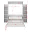Lit escamotable double avec tablettes et DEL-1638913539