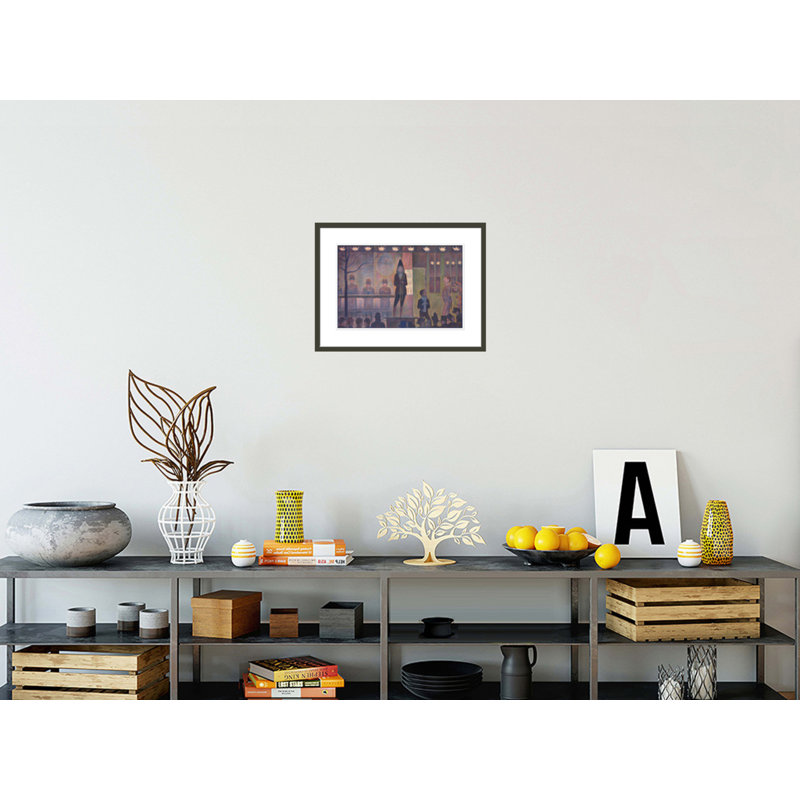 «Circus Sides Show» par Georges Seurat, impression giclée sur cadre, H 16,33 po x l 21,75 po