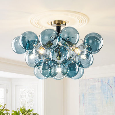 Plafonnier semi-encastré 6 lumières Spoutnik