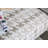 38.5" W Transitional Ottoman, Light Gray/Pattern