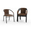 Chaises de restaurant empilables en rotin pour l'intérieur et l'extérieur Arthor par Flash Furniture-21223673