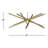 Ikram 10 - Light Sputnik Modern Linear Chandelier