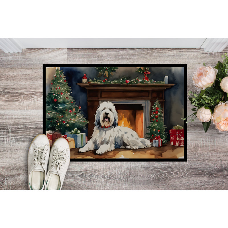 Jelecia Non-Slip Christmas Doormat, 24" W x 36" L