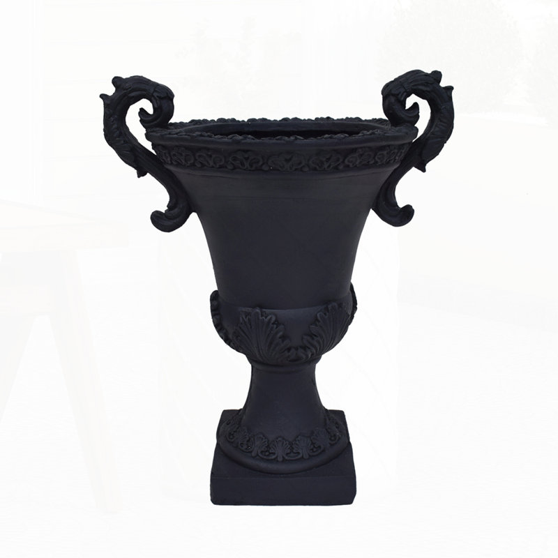 Outdoor Modern Planter, Black
