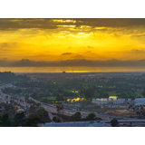 Golden Ray Sunset In University Heights San Diego, California Print by Brian Mc Clean