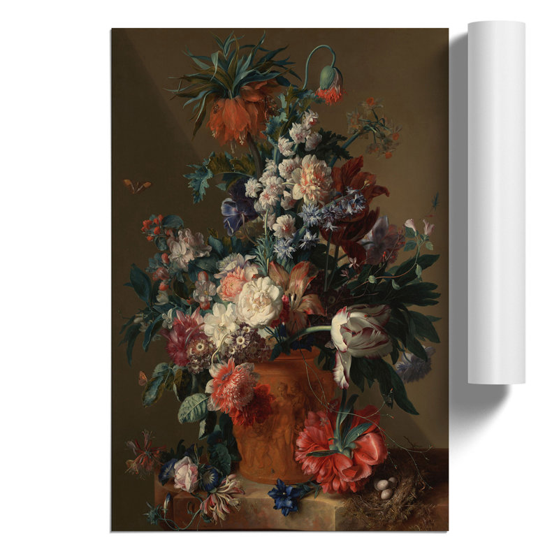 Still Life with Flowers by Jan van Huysum - Frameless Print, 42cm H x 30cm W x 0.1cm D