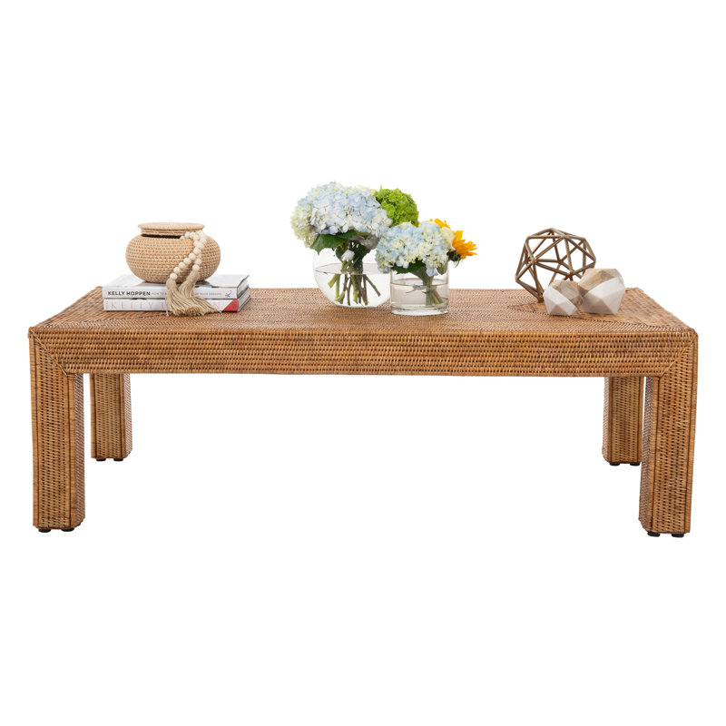 Andersen Solid Wood Top Single Coffee Table, Brown