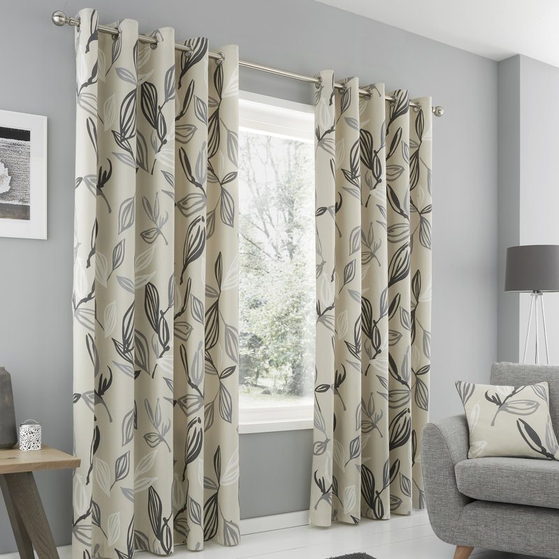 Ensley Eyelet Curtains, Ochre, 229 x 229 cm