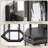 15.6" Dusk to Dawn Outdoor Wall Lanterns with Water Ripple Glass Shade