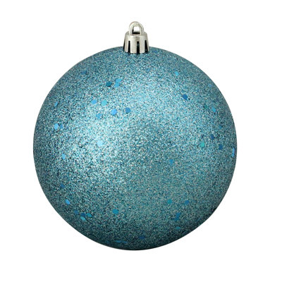 Glitter Shatterproof Christmas Ball Ornament 4"