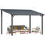 Hardtop Gazebo With Galvanized Steel Sloping Roof-2115171698