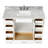 Flynt 49'' Single Bathroom Vanity with Carrara Marble Top-64627221