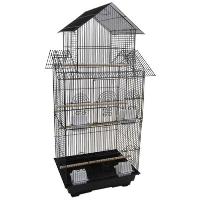 Petite cage à oiseau avec haute pagode