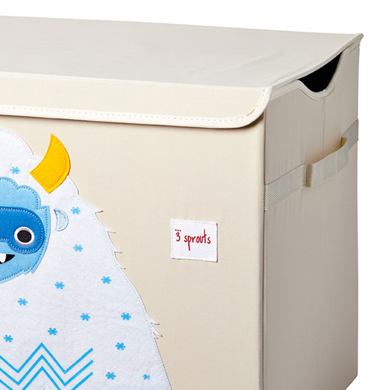 3 Sprouts  - Toy Chest Storage Box for Kids Playroom, Yeti