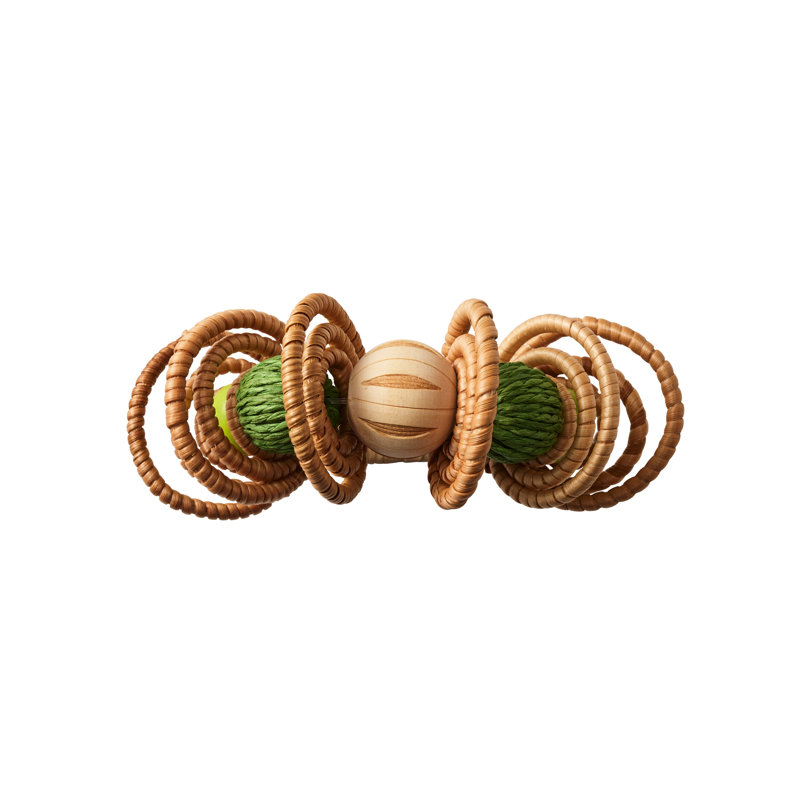 Calypso Napkin Ring, Green/Natural