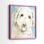 Impression encadrée Labradoodle I-Premium - prête à être accrochée - aucun clou requis - aucun clou requis-108034527-108034528
