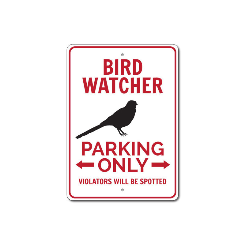 Panneau en aluminium Bird Bird, H 14 po x l 10 po x P 0,04 po